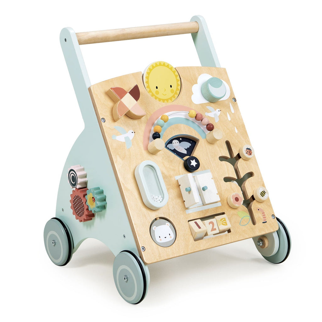 Wooden Baby Activity Walker - Weather Theme - Multi-Activity