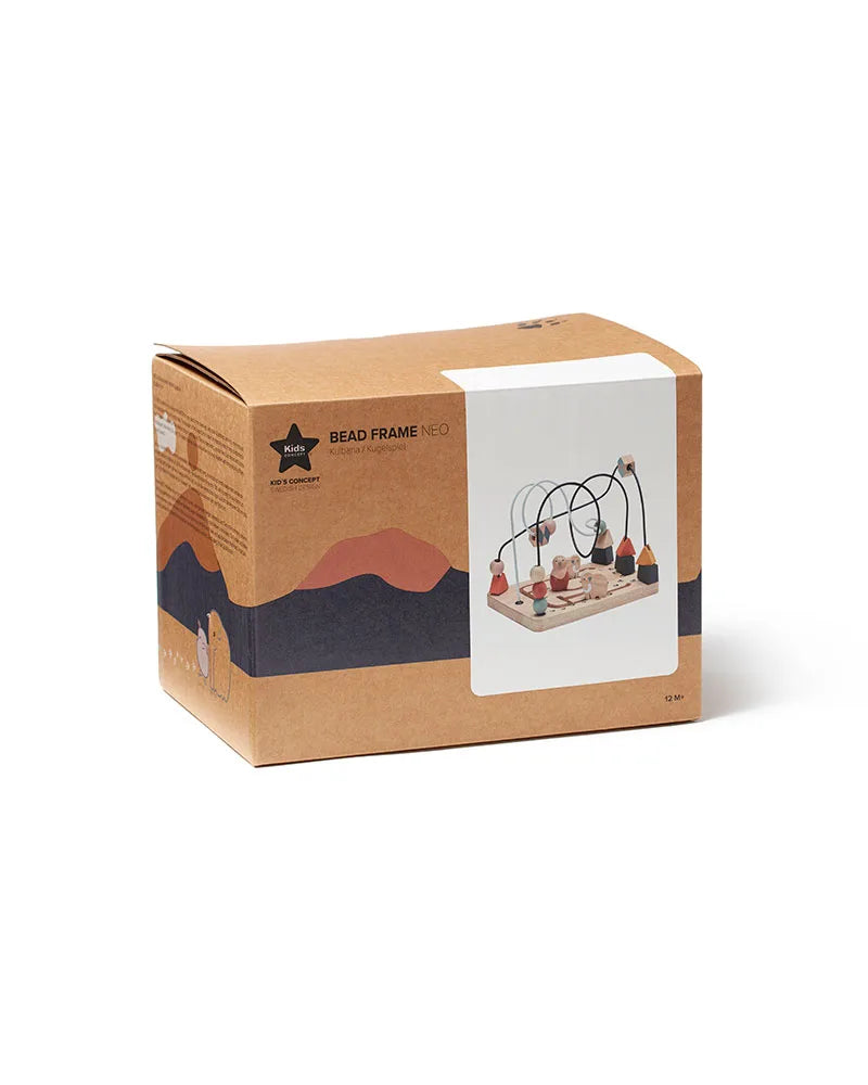 Wooden Bead Frame - Activity Maze - Animal Characters