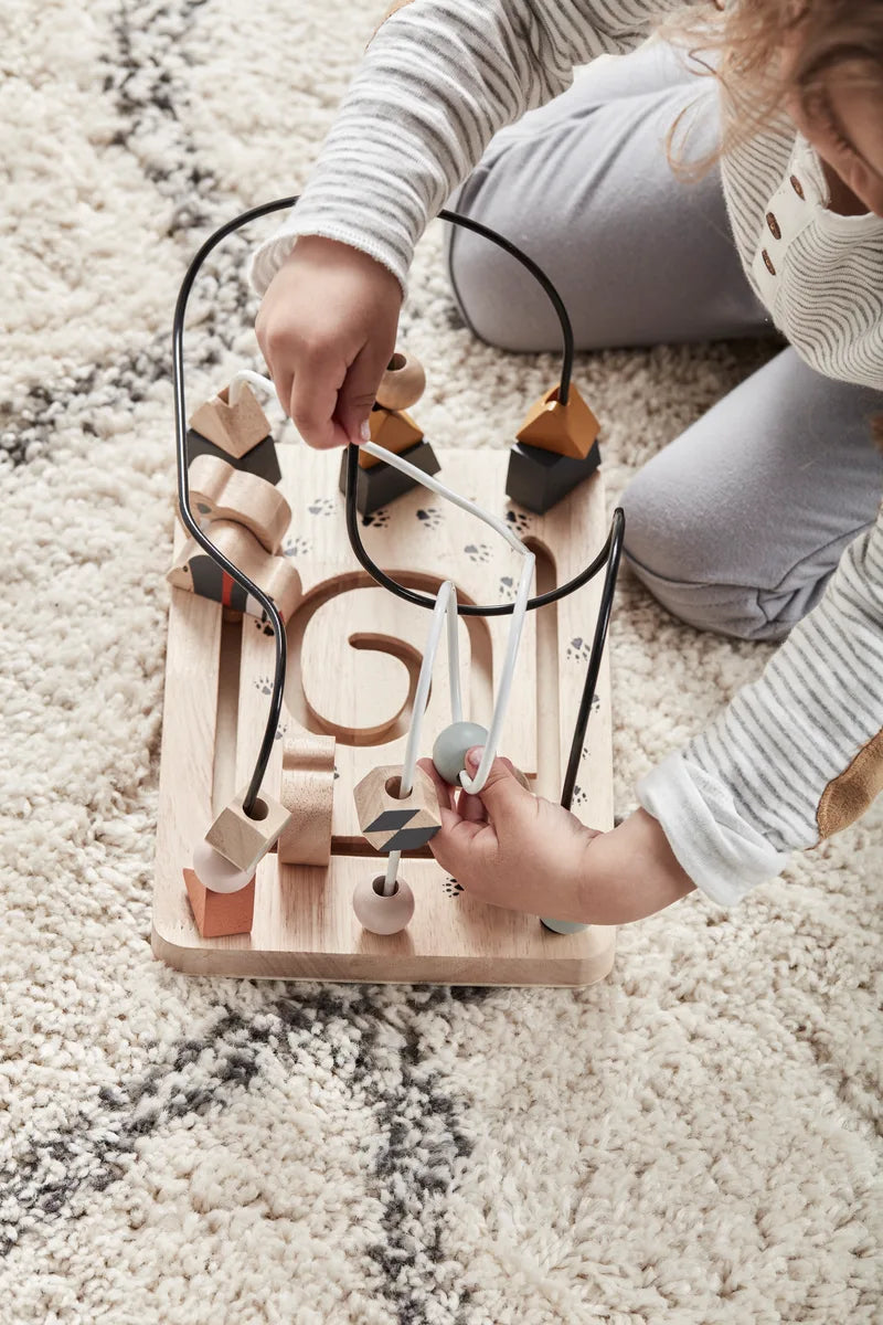 Wooden Bead Frame - Activity Maze - Animal Characters