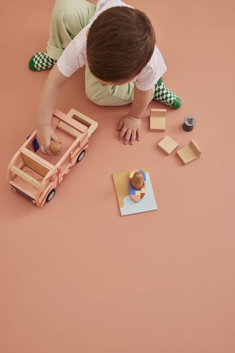 Wooden Camper Van - with Accessories