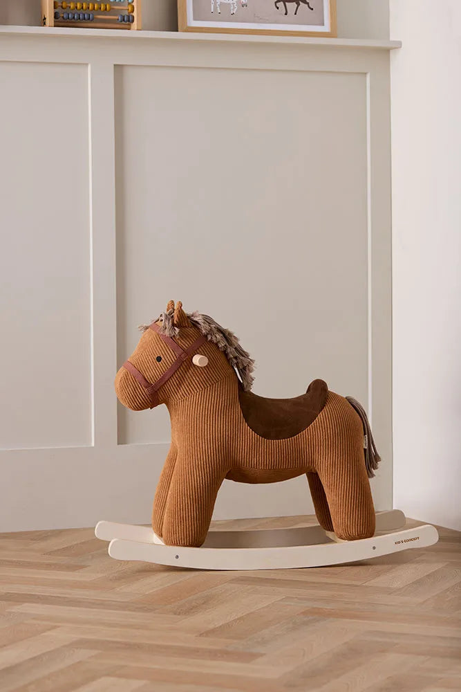 Wooden Rocking Horse - Vera - Polyester Canvas