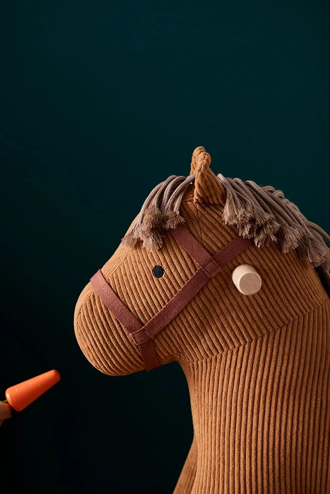 Wooden Rocking Horse - Vera - Polyester Canvas