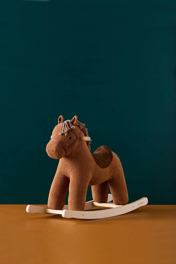 Wooden Rocking Horse - Vera - Polyester Canvas