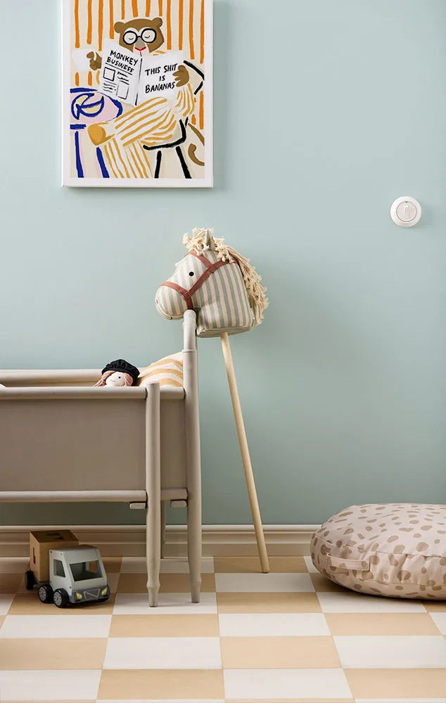 Hobby Horse - Cream and Sky Blue