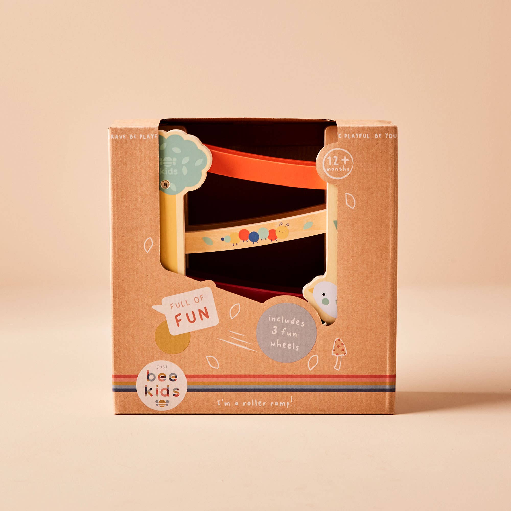 Wooden Garden Roller Ramp Toy