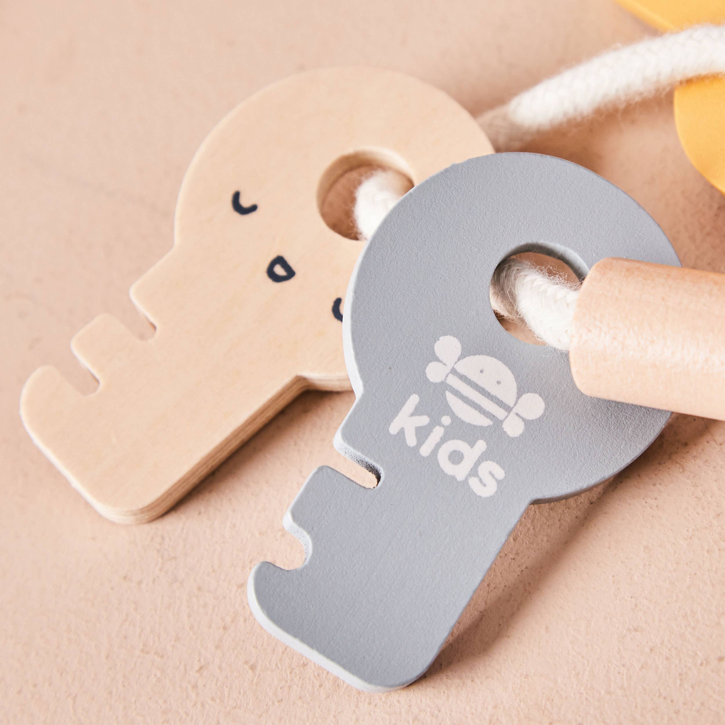 Wooden Phone & Keys Toy Set - Pretend Play