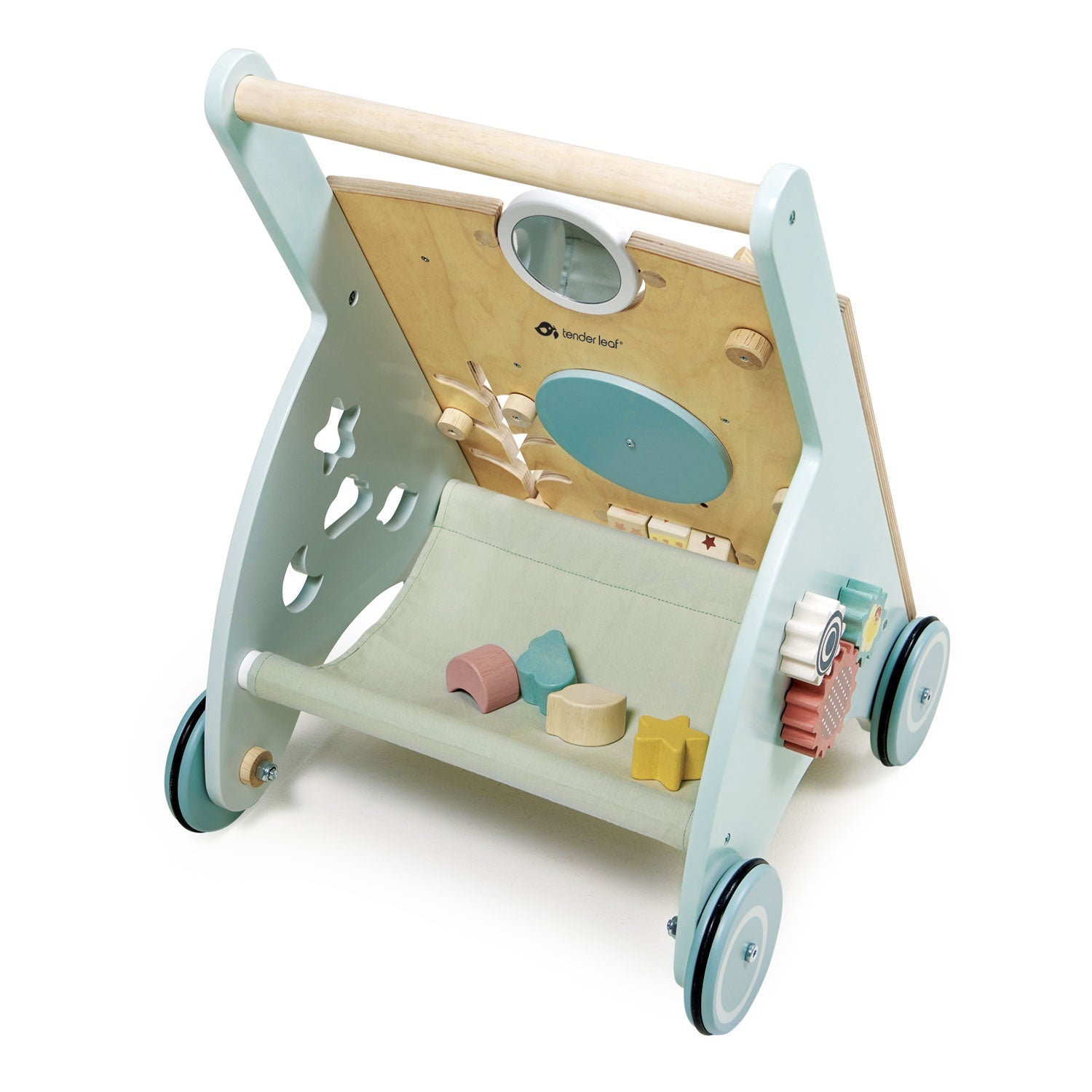 Wooden Baby Activity Walker - Weather Theme - Multi-Activity