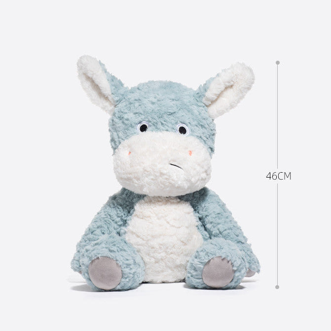 Large Animal Plush Toy, Soft Stuffed Donkey or Fox Doll, 45, 60 cm, shown with the full range