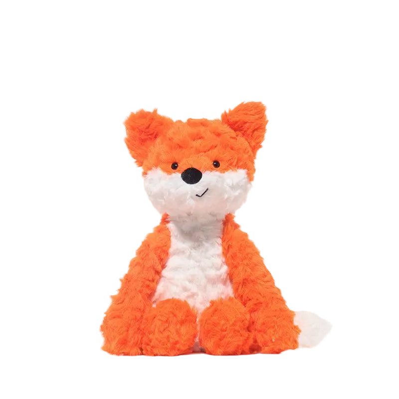 Animal Plush Toy, Soft Stuffed Fox, Red Panda, Monkey or Border Collie, 24 cm, front view