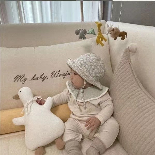 Duck Soft Toy Cushion, Cotton Plush, 45 cm, Ages 3+, side view