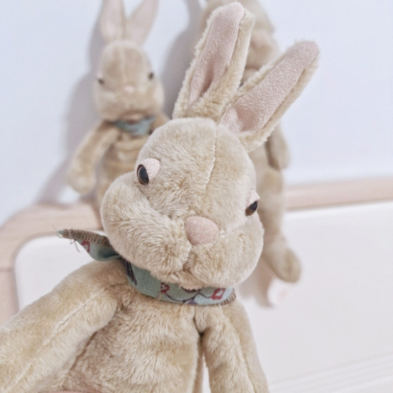Plain Rabbit Soft Toy, Simple Bunny Doll in Off White or Brown, 23 cm, 30 cm, 40 cm, held in hand for scale