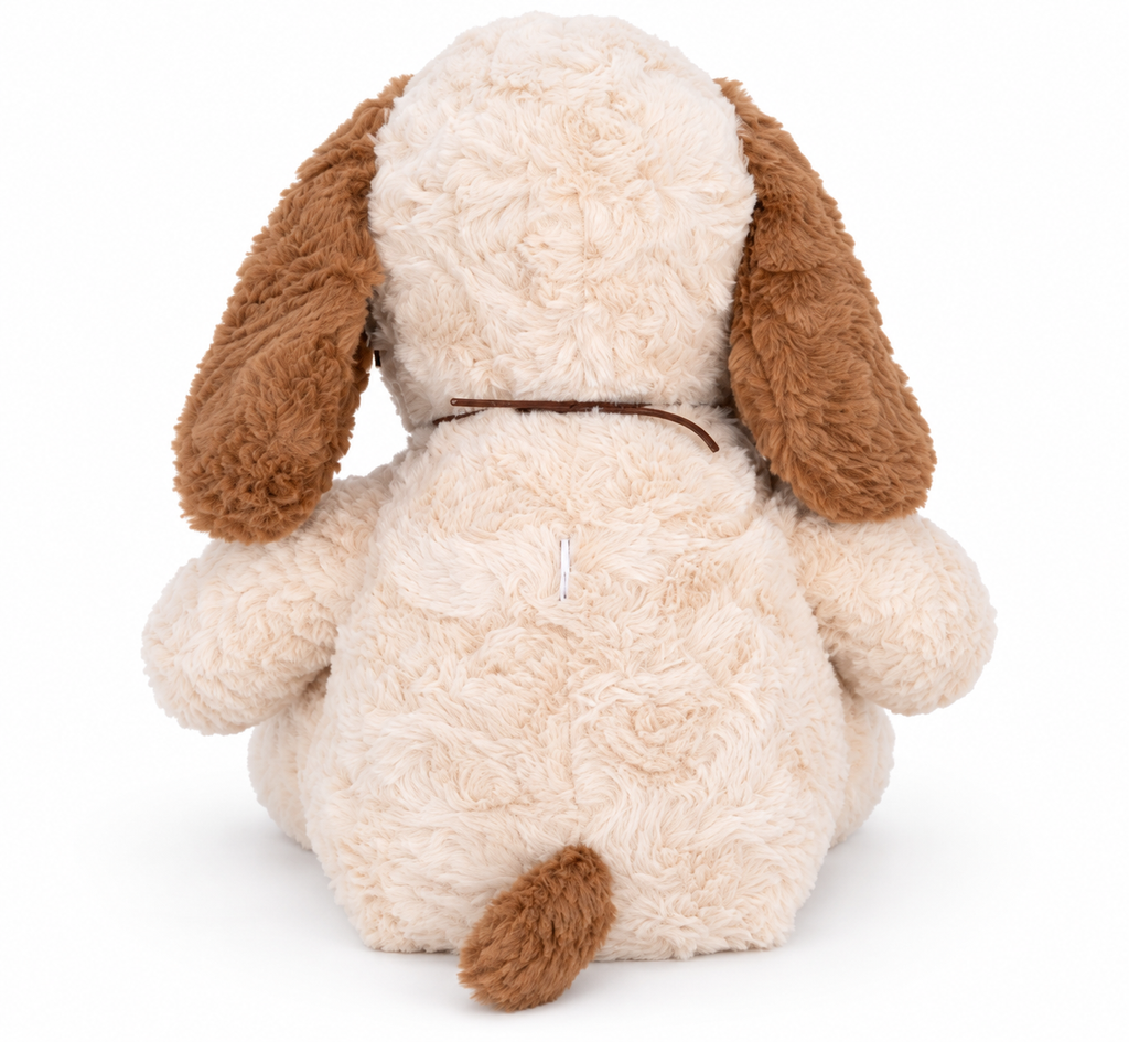 Camera Dog Plush Toy, styled in a nursery setting