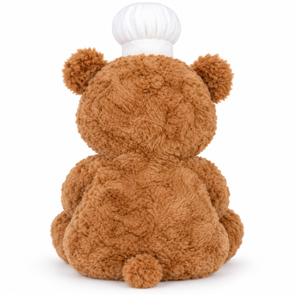 Chef Bear Plush Toy, close-up detail