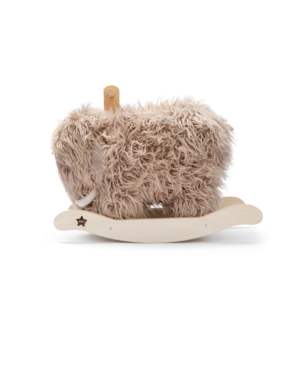 Wooden Rocking Horse - Mammoth - Grey