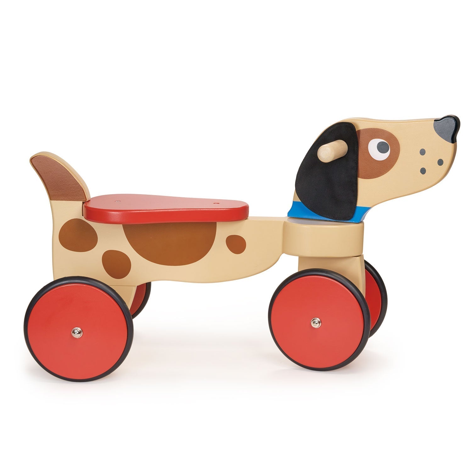 Wooden Ride-On Puppy - Four Wheels