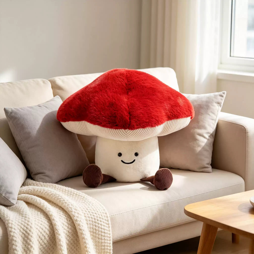 Mushroom Plush, shown with the full range