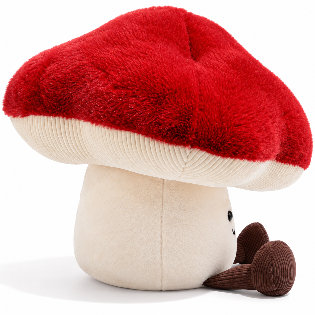 Mushroom Plush, close-up detail