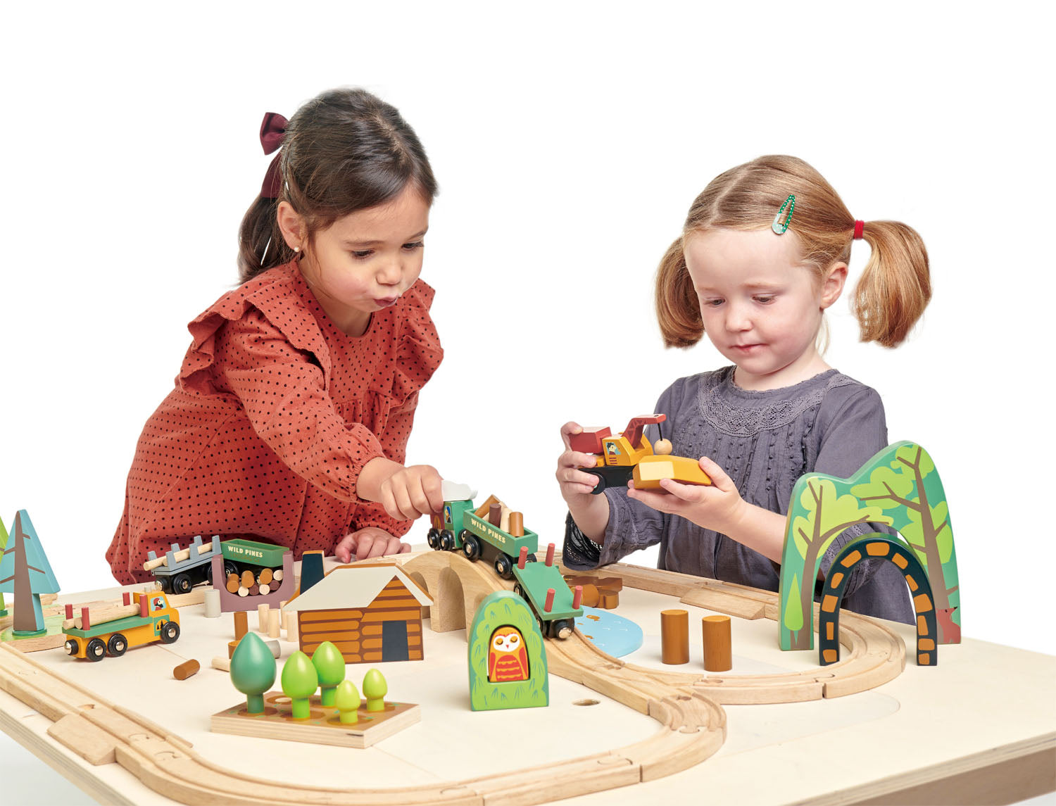 Wooden Train Set - Wild Pines - 30 Pieces