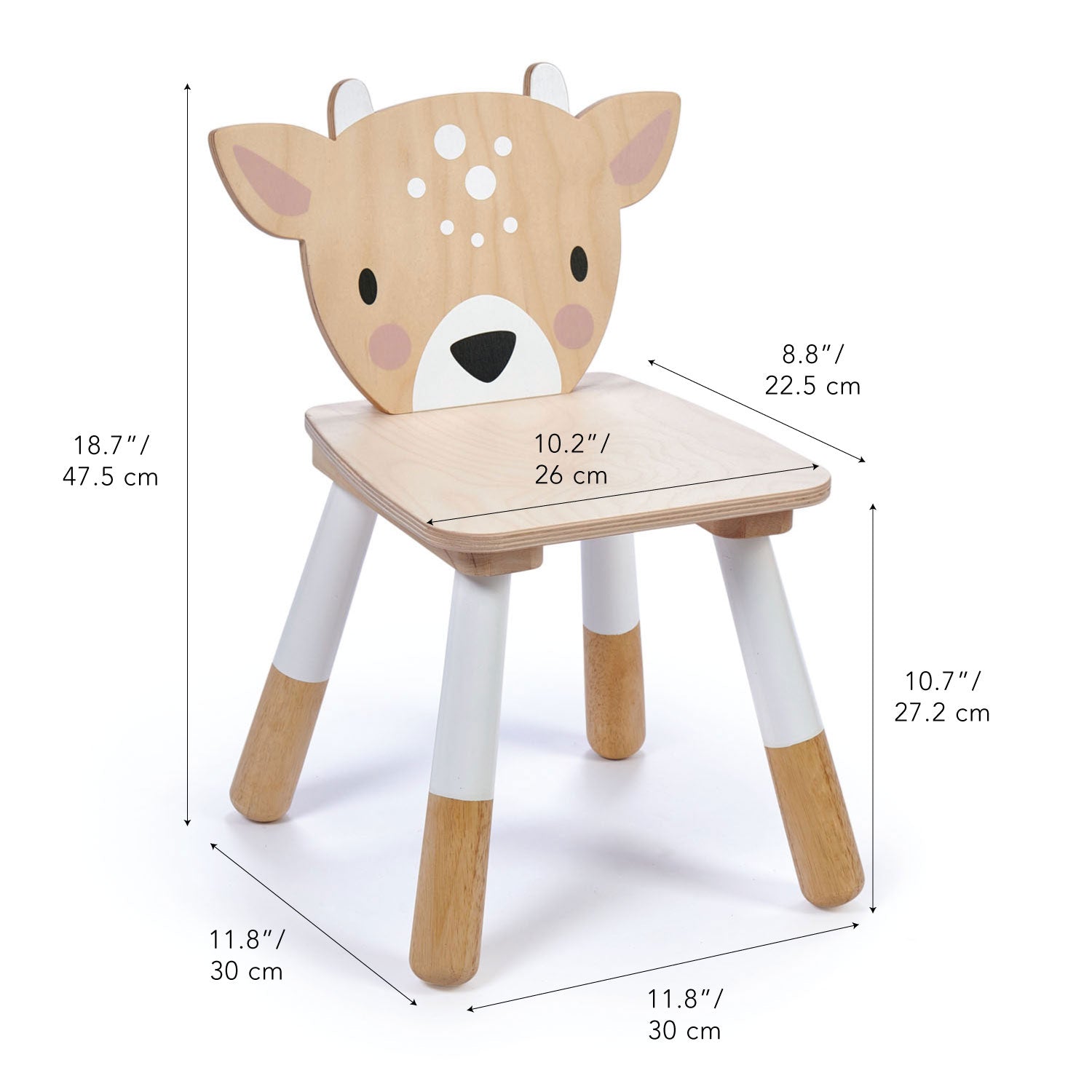 Wooden Deer Chair - Forest Collection - Plywood