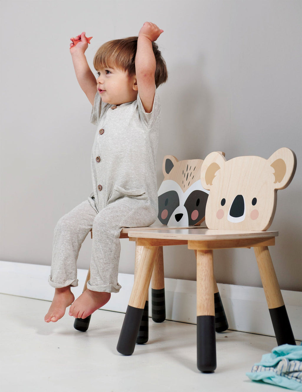 Wooden Raccoon Chair - Forest Collection - Plywood