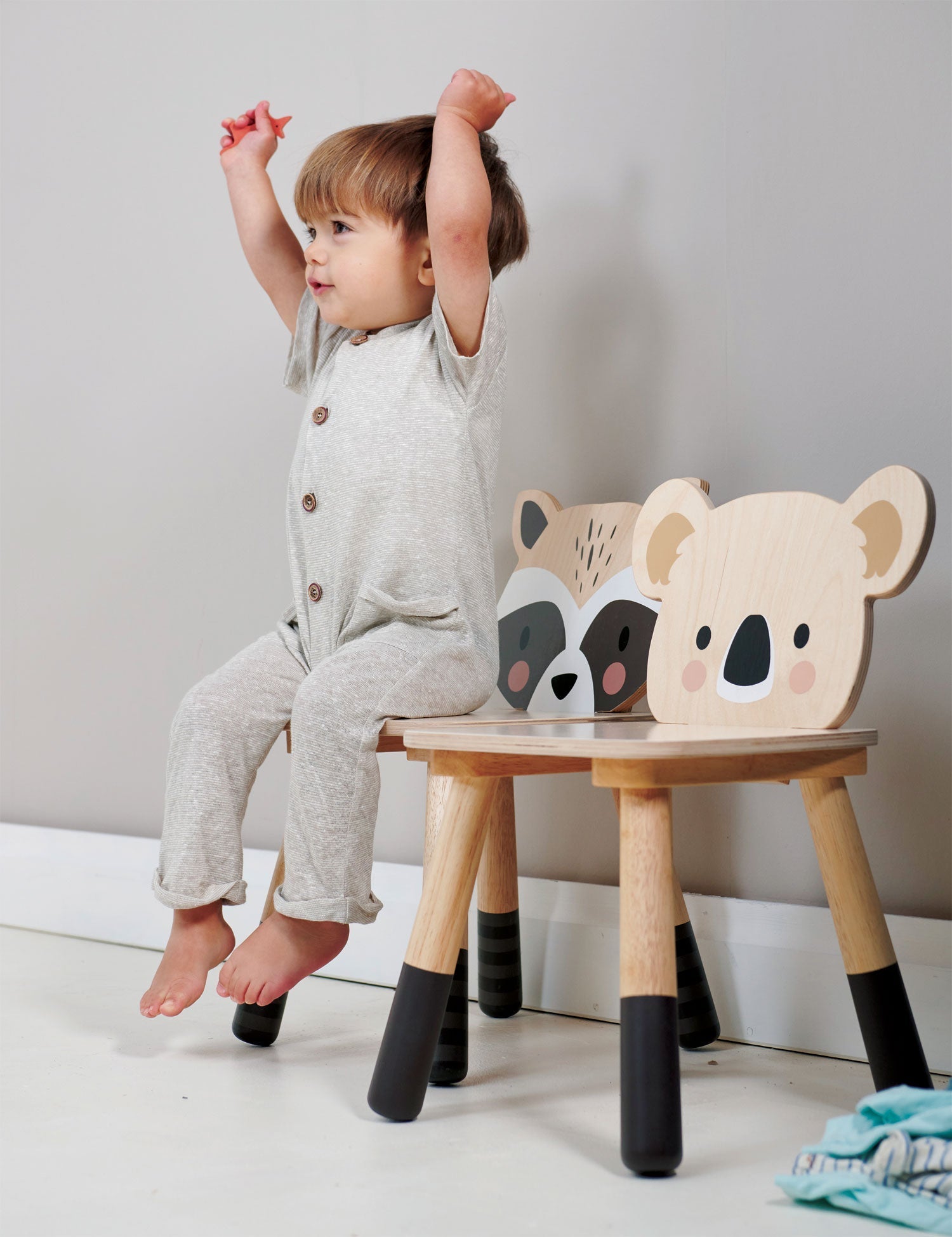 Wooden Raccoon Chair - Forest Collection - Plywood