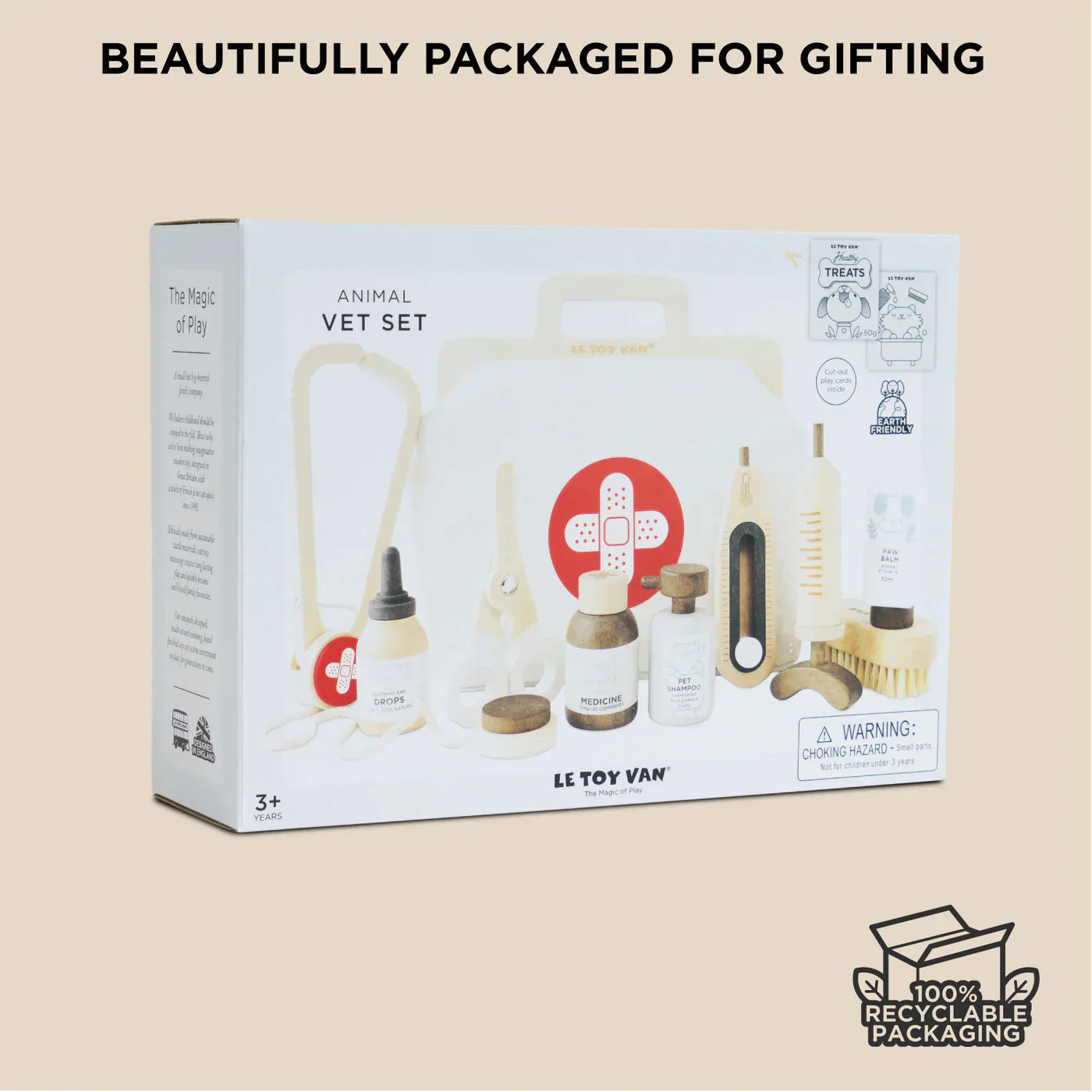 Wooden Animal Vet Set - 10 Pieces