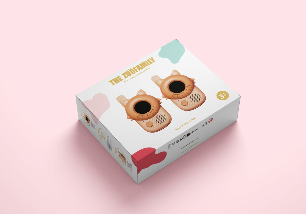 Walkie Talkie Set - Fox Design - 3km Range