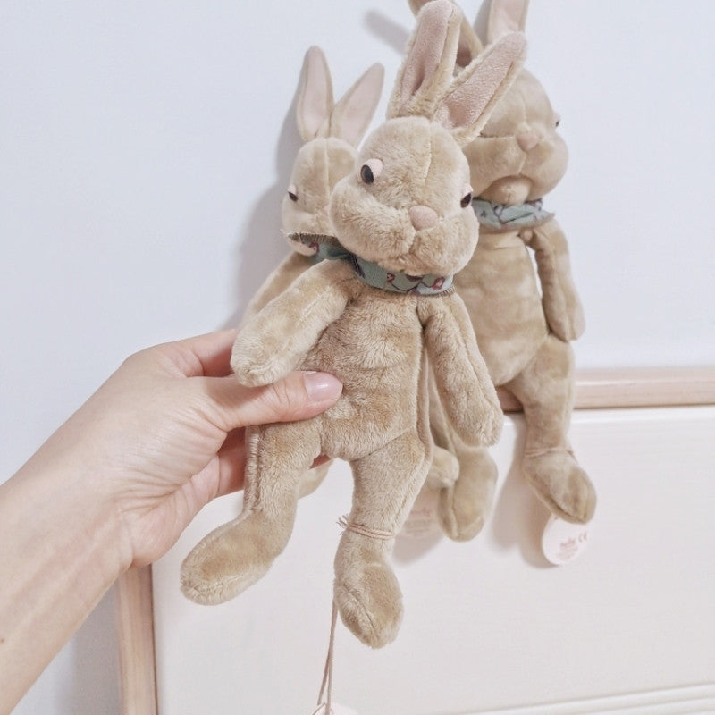 Plain Rabbit Soft Toy, Simple Bunny Doll in Off White or Brown, 23 cm, 30 cm, 40 cm, styled in a nursery setting