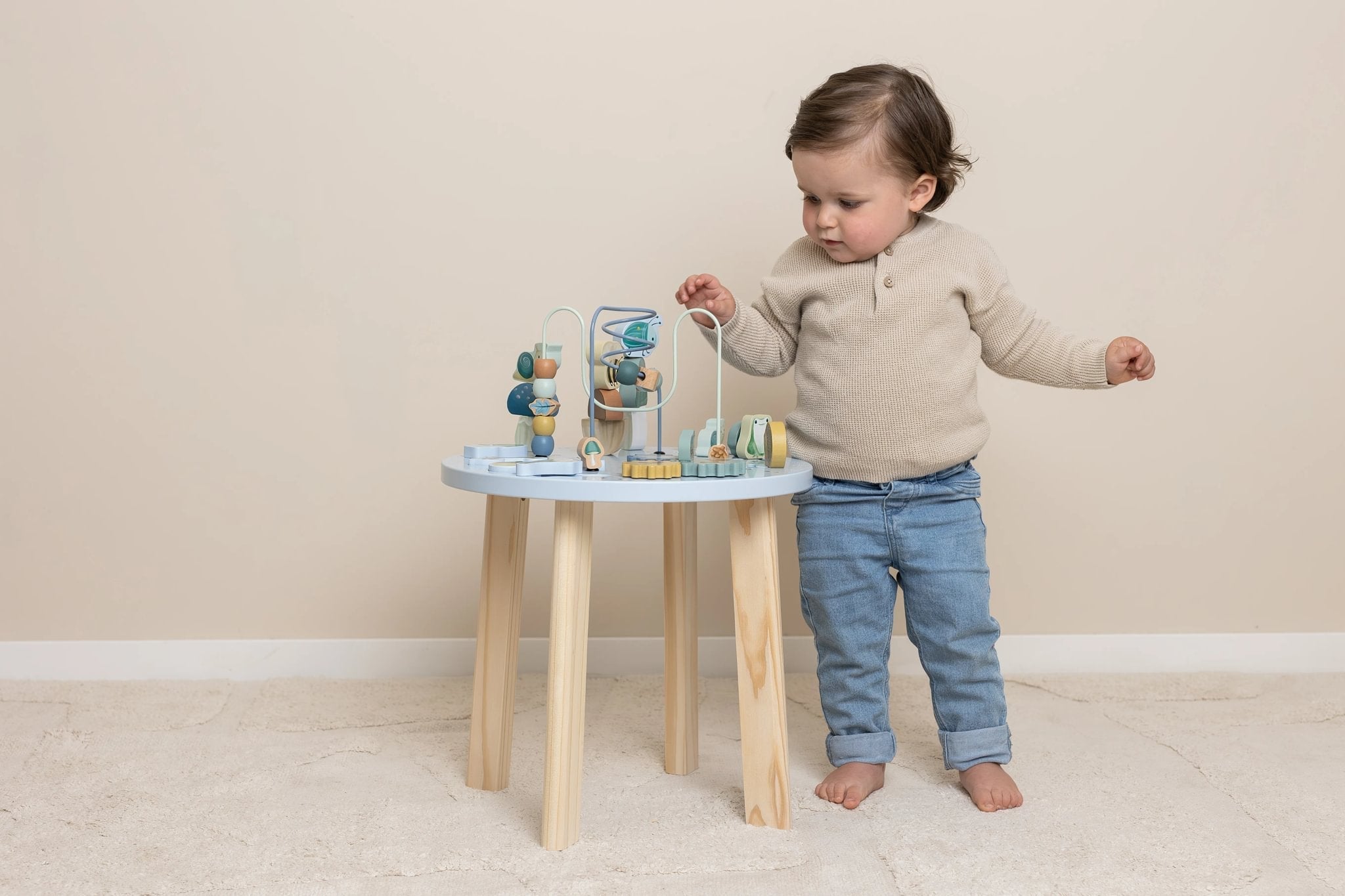Wooden Activity Table - Forest Friends - FSC Wood - 5 Activities