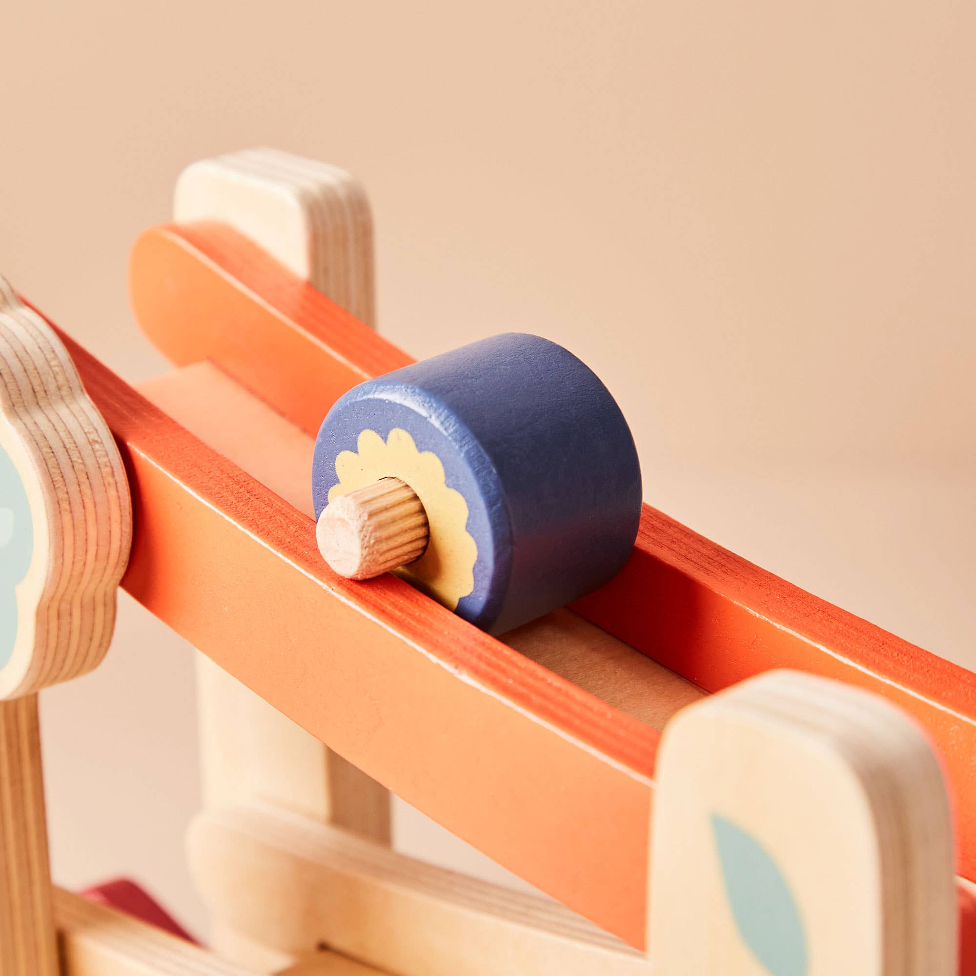 Wooden Garden Roller Ramp Toy
