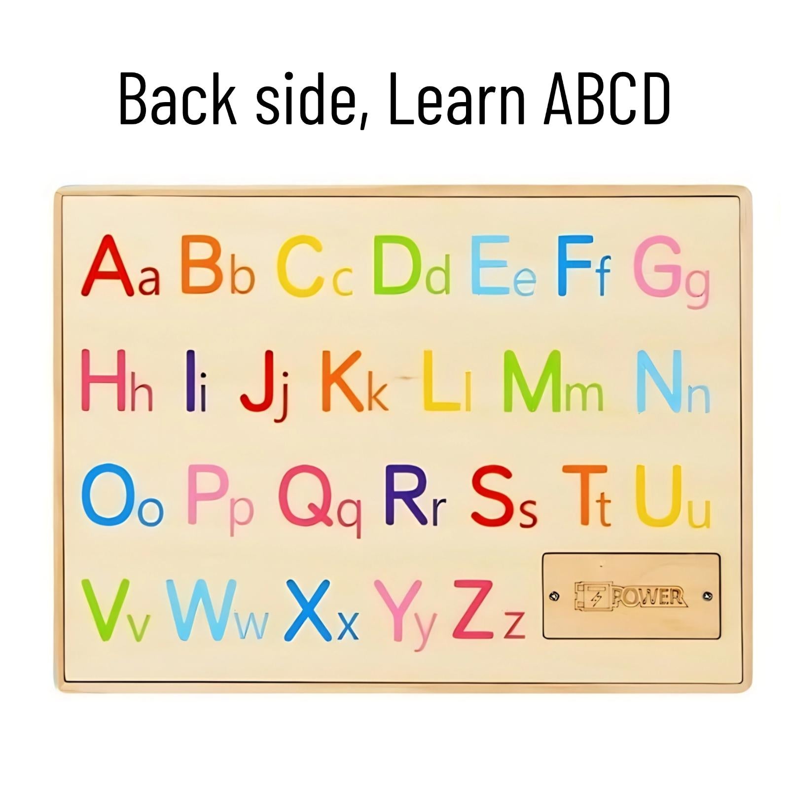 Wooden Driving Steering Wheel Busy Board - Montessori Toy