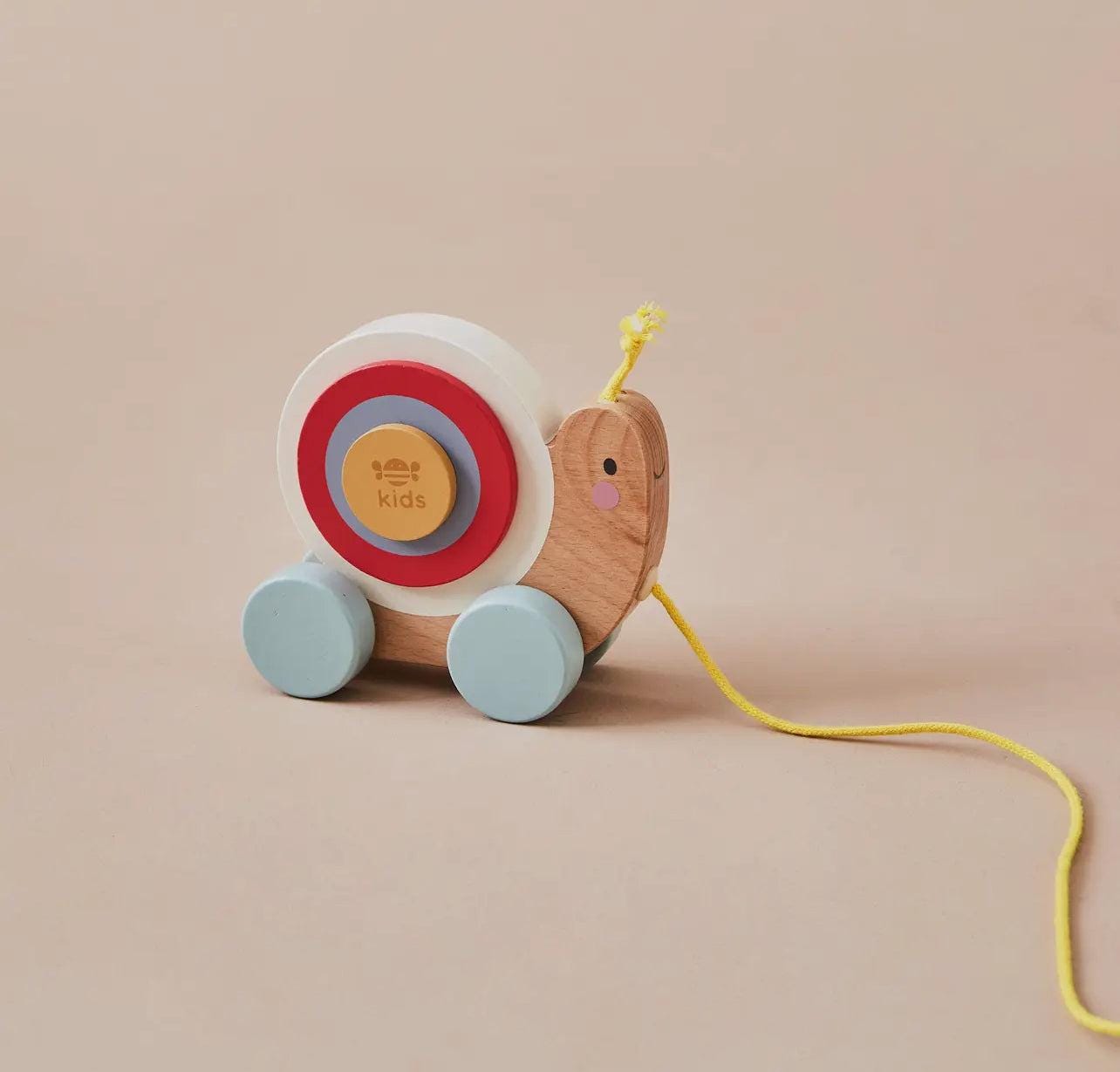 Wooden Pull Along Snail Toy