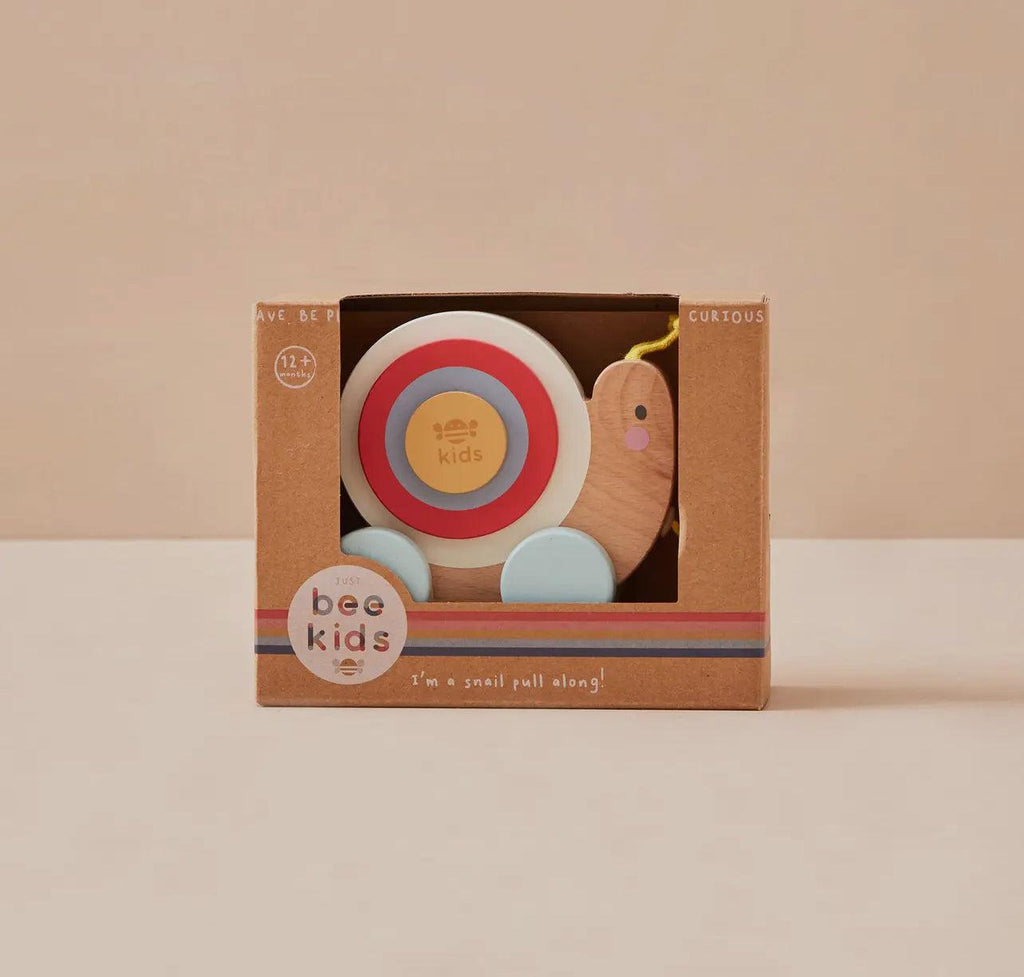 Wooden Pull Along Snail Toy