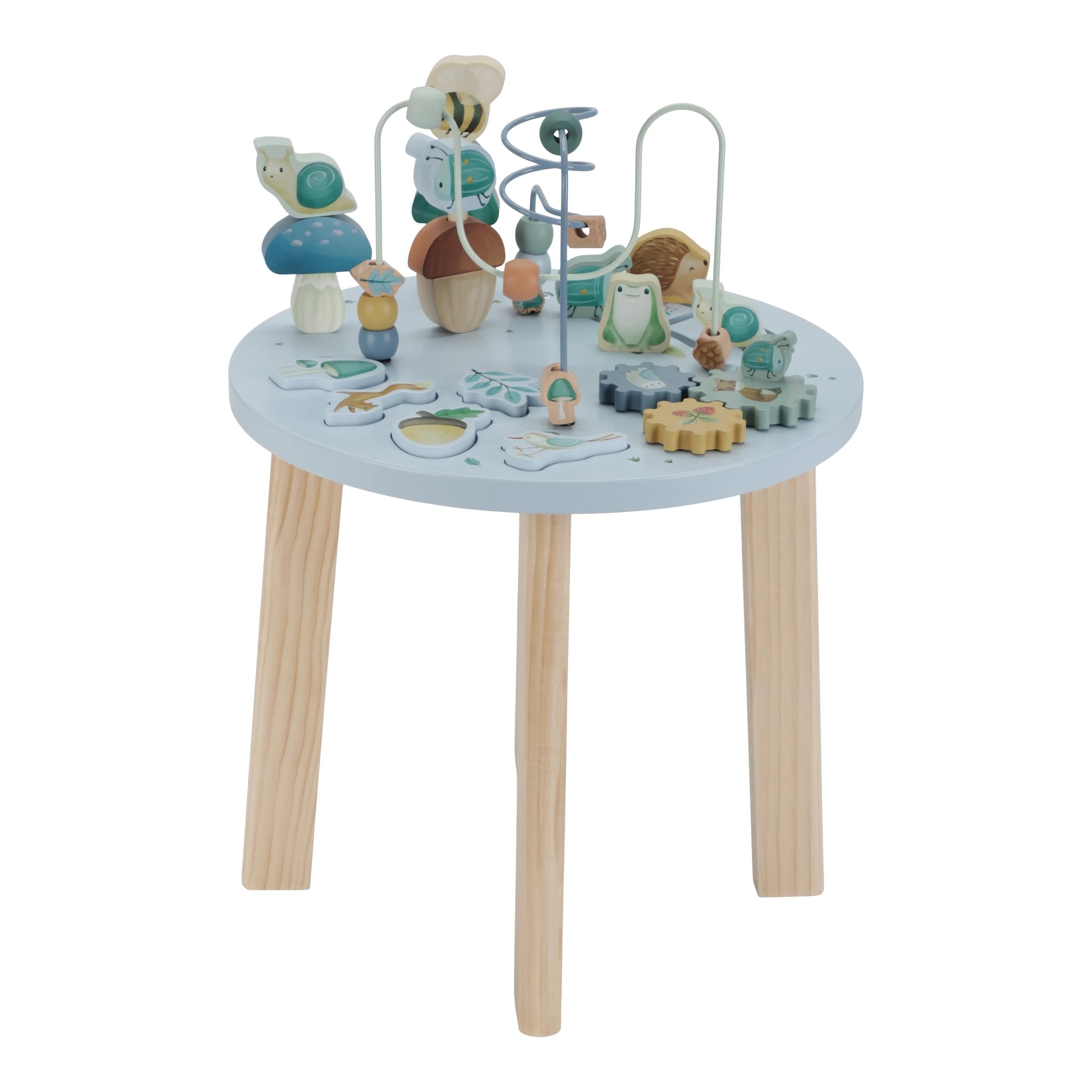 Wooden Activity Table - Forest Friends - FSC Wood - 5 Activities