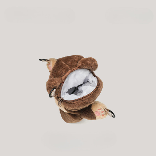 Red Panda Plush Backpack, Flat Back Design, styled in a nursery setting